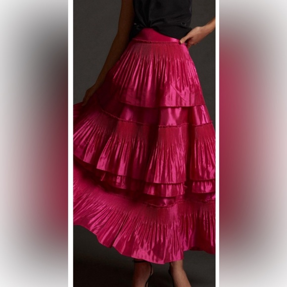 Anthropologie Dresses & Skirts - Anthropologie Mare Mare tiered pintucked ruffled maxi skirt